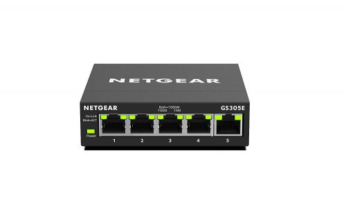 Netgear 5 Port Gigabit Smart Managed Plus Switch Ethernet Switches 8NEGS305E100