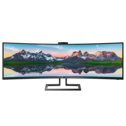 Philips P Line 499P9H 49 Inch 5120 x 1440 Pixels 5K Dual Quad HD USB-C HDMI DisplayPort Curved Monitor 8PH499P9H00 Buy online at Office 5Star or contact us Tel 01594 810081 for assistance
