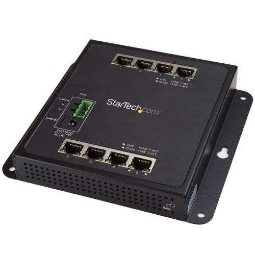8 Port GbE L2 Managed Wall Mount Switch