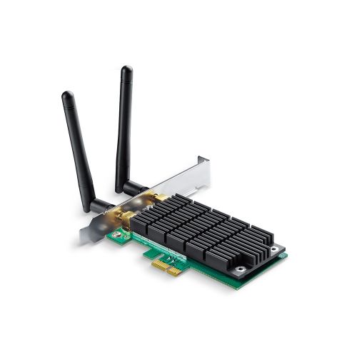 TP-LINK's Archer T6E supports the next generation Wi-Fi standard - IEEE 802.11ac, offering transfer rates that are 3 times faster than wireless N speeds. Easily upgrade your desktop system by simply slotting the Wi-Fi adapter into an available PCI-E slot.