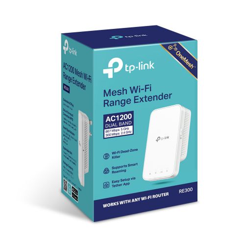 TP-Link RE300 AC1200 WiFi Range Extender 8TPRE300 Buy online at Office 5Star or contact us Tel 01594 810081 for assistance