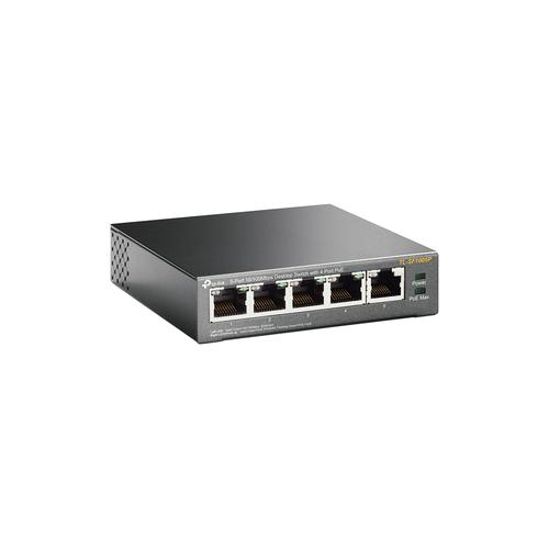 TP-Link 5 Port Desktop Switch with 4 x PoE Ethernet Switches 8TPTLSF1005P