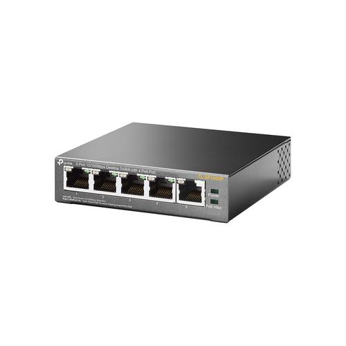 TP-Link 5 Port Desktop Switch with 4 x PoE Ethernet Switches 8TPTLSF1005P