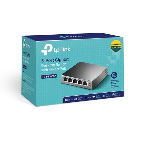 TP-Link 5 Port GB Desktop Switch with 4 Port PoE