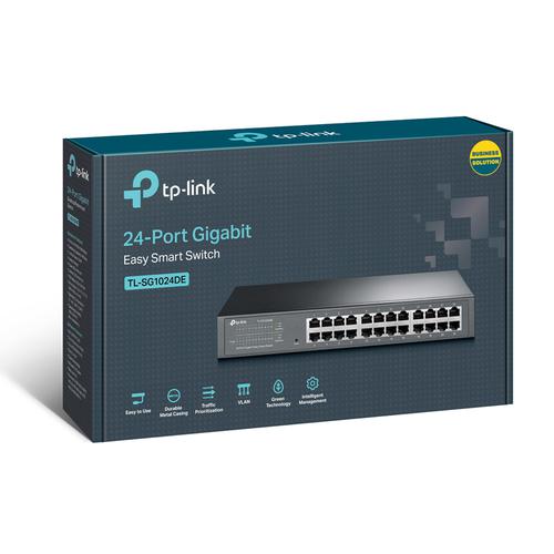 TP-Link 24 Port L2 Gigabit Easy Smart Switch Ethernet Switches 8TPTLSG1024DE