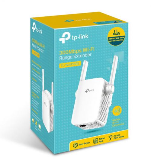 TP Link 300Mbps WiFi Range Extender Home Plug Network 8TPTLWA855REV2