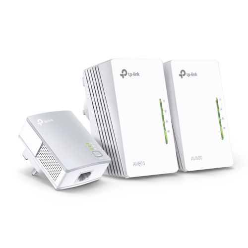 TP Link TL WPA4220 Powerline Universal WiFi Range Extender 2 Ethernet Ports Network Kit