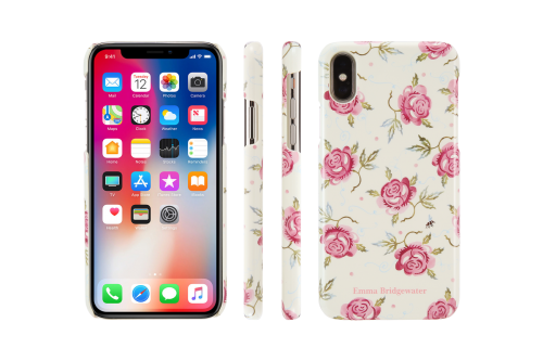 VQ iPhone X and XS Case EB Rose and Bee
