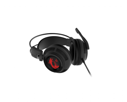 8MSS372100 | The DS502 GAMING Headset is comfortable on your head and ears for extended gaming sessions. Its fully adjustable headband and closed ear cups with plush padding ensure a perfect fit every time.
