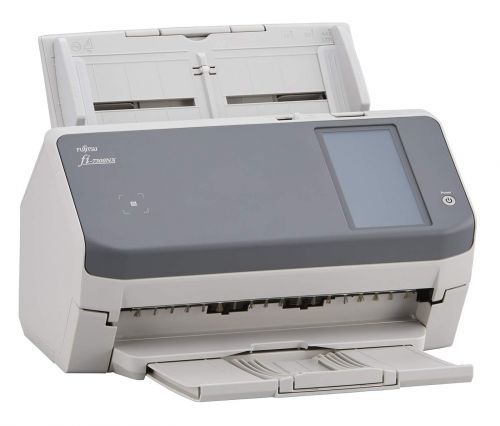 Based on the world’s most trusted scanning technology, the fi-7300NX delivers flexible, centralised capture for organisations with distributed teams or scanning needs. It can hold up to 80 sheets at a time, scanning 300 dpi A4 portrait at 60 ppm (120 ipm duplex).Scan from the scanner’s touch screen without any operation of the PC. Simply authenticate your ID and select from displayed client specific job profiles. Not only is efficient and secure decentralised data entry possible, but single units can also be shared within numerous clients. Unlike the typical scanner, the fi-7300NX is no longer tethered to the PC and can be placed wherever desired.Users can also scan from mobile or web applications opened up on smart devices or thin client terminals. Providing various scanning methods, the fi-7300NX enables the use of a variety of devices for scanning operations to suit all client needs.Manage user authentication, job menu, and every other scan setting on up to 1,000 scanners, with PaperStream NX Manager and Scanner Central Admin. Even remote branches can be monitored and managed, as all data is gathered to a single, web-accessible platform. With server-based software, there is no need for the conventional one-computer to-one-scanner environment or for system administrators to visit each scanner to update.Perform operations and view error messages and instructions with user-friendly illustrations, all on the 4.3 inch touch screen. Assign individual or user group-specific menus with the fi-7300NX supporting a variety of authentication methods.The fi-7300NX comes with PaperStream NX Manager software.