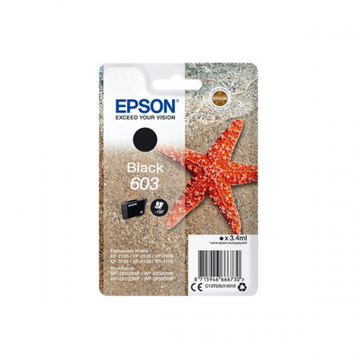 OEM Epson 603 Black Original Ink Cartridge C13T03U14010