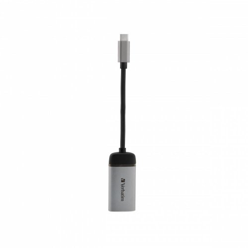 Enhance the productivity of your laptop or MacBook with this Verbatim USB-C to HDMI adaptor. Designed for use with modern devices with a limited numbers of ports, this adaptor boasts an incredibly compact and portable design, this adaptor supports up to 4K output allowing you to easily project in stunning high definition. This adaptor is silver in colour and measures 10cm.