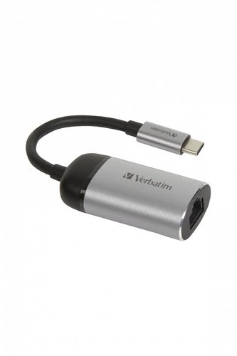 Verbatim Adapter 10cm Cable USB-C Gigabit Ethernet Adapter 49146