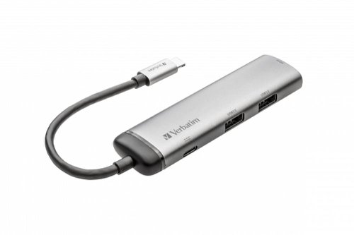 Verbatim USB-C Multiport Hub 3.1 Gen with USB/2 x HDMI 49140 VM49140 Buy online at Office 5Star or contact us Tel 01594 810081 for assistance