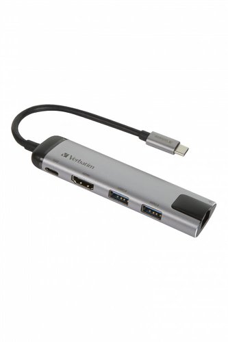 Verbatim USB-C Multiport Hub USB3.1 Gen1 U3.0X2 HDMI/RJ45 49141