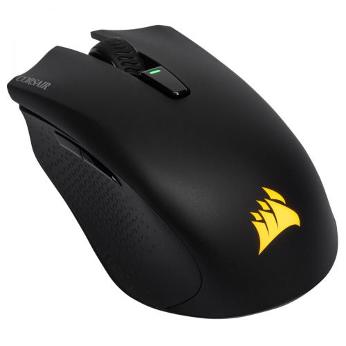 8COCH9311011EU | The CORSAIR HARPOON RGB WIRELESS gaming mouse lets you choose how to play, with the ability to easily connect to your PC via hyper-fast, sub-1ms SLIPSTREAM CORSAIR WIRELESS TECHNOLOGY, Bluetooth or USB wired connection.