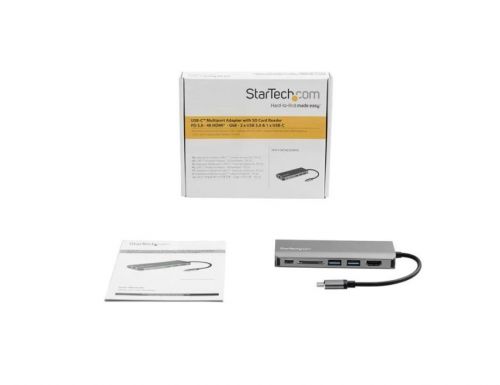 StarTech.com USB C Multiport Adapter SD HDMI PD 3.0 USB Hubs 8STDKT30CSDHPD3
