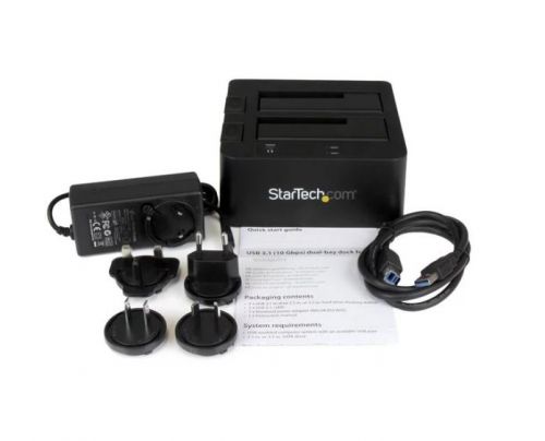 StarTech.com USB3.1 DualBay Dock 2.5 3.5 SATA SSD HDD 8STSDOCK2U313 Buy online at Office 5Star or contact us Tel 01594 810081 for assistance