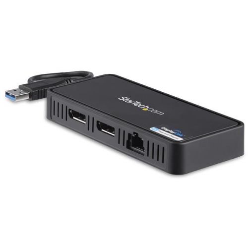 StarTech.com USB to Dual DisplayPort 4K Mini Dock Docking Stations 8STUSBA2DPGB