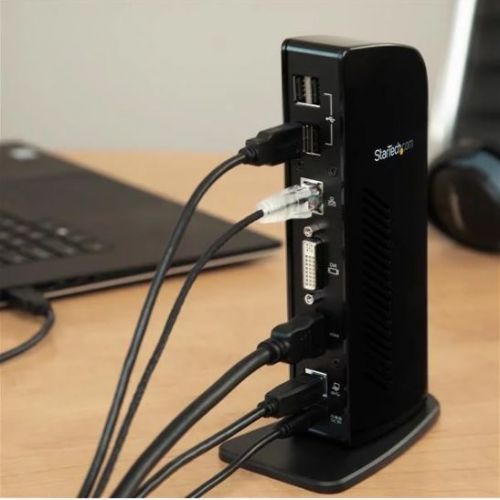StarTech.com Universal USB 3.0 Laptop Docking Station 8STUSB3SDOCKHD Buy online at Office 5Star or contact us Tel 01594 810081 for assistance