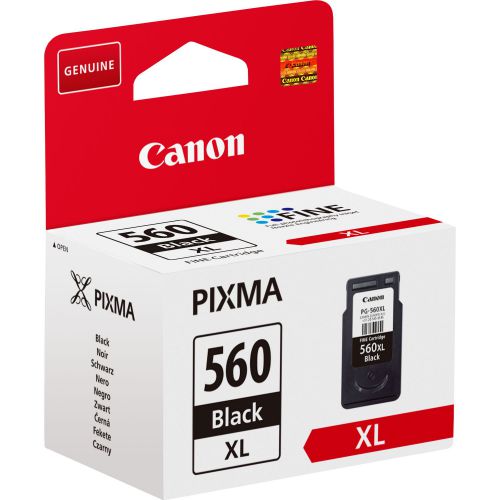 Canon PG560XL Black High Yield Ink Cartridge 14ml - 3712C001
