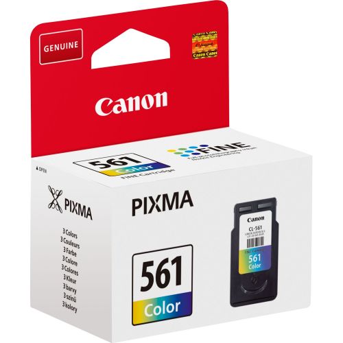 Canon CL561 Cyan Magenta Yellow Standard Capacity Ink Cartridge 8ml - 3731C001  CACL561
