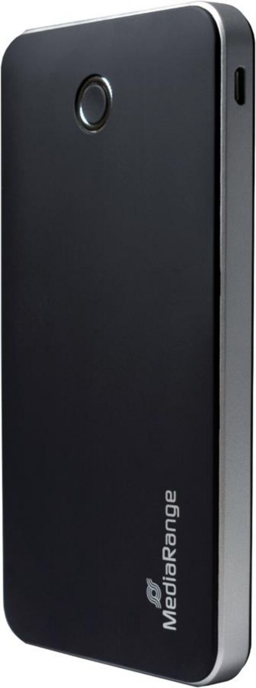 ME61660 MediaRange Mobile Fast Charger Power Bank 10.000mAh 2x USB-A 1x USB-C Black/Silver MR753