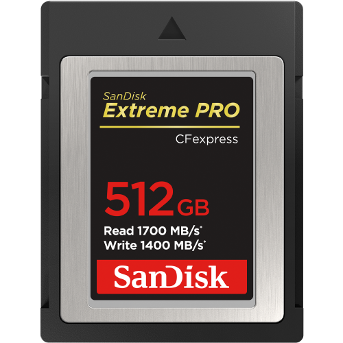 SanDisk 512GB Extreme Pro CFexpress Memory Card Type B Up to 1700Mbs Read Speed Up to 1400Mbs Write Speed SanDisk