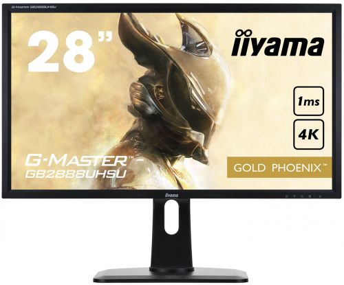 28in 4K LED Monitor Speakers Adjustable