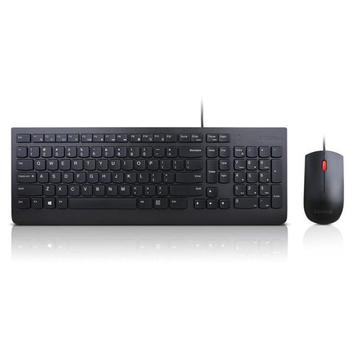Lenovo US English USB QWERTY Wired Keyboard and Mouse