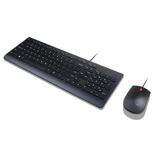 Lenovo US English USB QWERTY Wired Keyboard and Mouse Keyboard & Mouse Set 8LEN4X30L79883