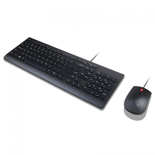 German QWERTZ Wired Keyboard and Mouse