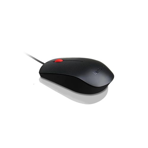 8LEN4Y50R20863 | The Lenovo Essential USB Mouse is more than your basic mouse. It features an easy plug-and-play connection to PCs via a USB cable. This ergonomic full-size design provides a comfortable grip for all day comfort. A high-resolution, 1600 DPI optical sensor ensures you'll be gliding smoothly from window to window. 