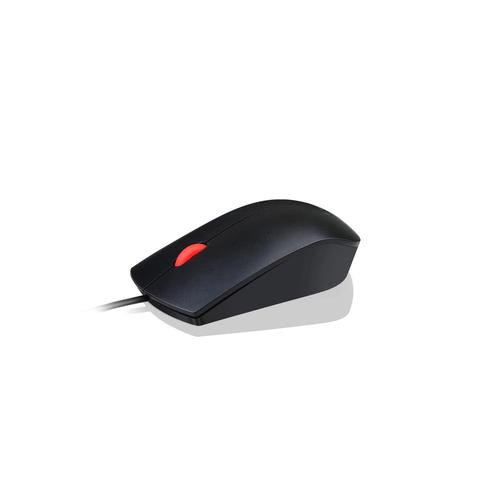 8LEN4Y50R20863 | The Lenovo Essential USB Mouse is more than your basic mouse. It features an easy plug-and-play connection to PCs via a USB cable. This ergonomic full-size design provides a comfortable grip for all day comfort. A high-resolution, 1600 DPI optical sensor ensures you'll be gliding smoothly from window to window. 