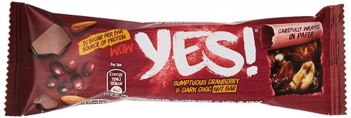 Yes Cranberry and Dark Chocolate Bar 24x35g (Paper)