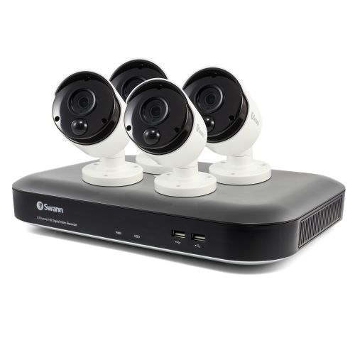 4 Cam 8 Chan 4K UHD DVR Security System
