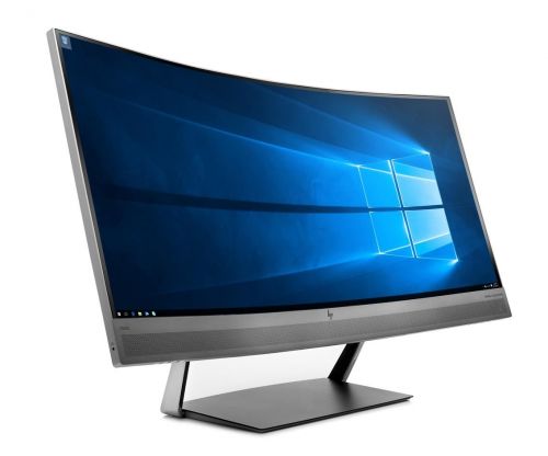 HP S340c Wide Quad HD Curved Monitor 34 Inch Matte Silver V4G46AA#ABU