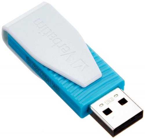 Verbatim Store n Go Swivel USB 2.0 128GB Caribbean Blue 49817