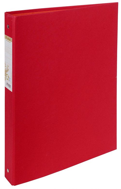 Forever 100% Recycled Ring Binder Paper on Board 2 O-Ring A4 30mm Rings Red (Pack 10) - 54985E