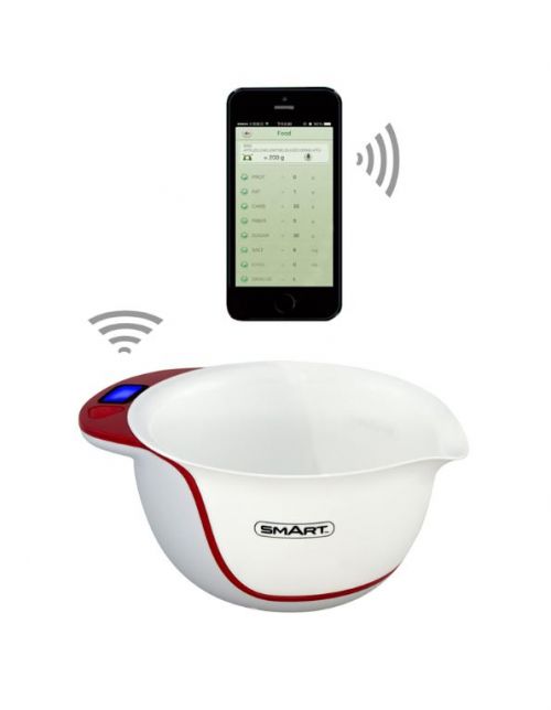 SMART Healthy Scale with APP Red White