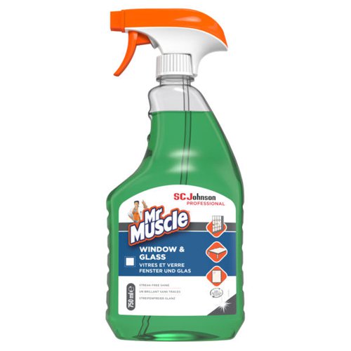 Mr Muscle Window and Glass Cleaner Spray Bottle 750ml (Pack 6) - 1003009x6