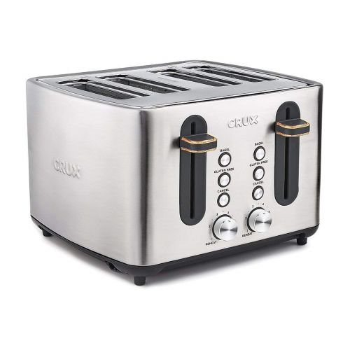 Crux 4 Slice Stainless Steel Toaster