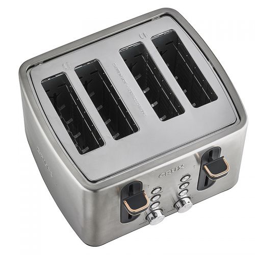 Crux 4 Slice Stainless Steel Toaster