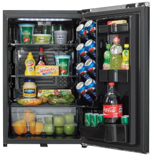124L Black Undercounter Compact Fridge