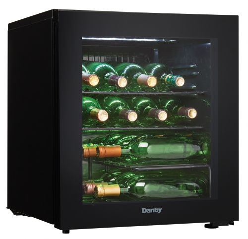 17 Bottles 45L Black Wine Cooler