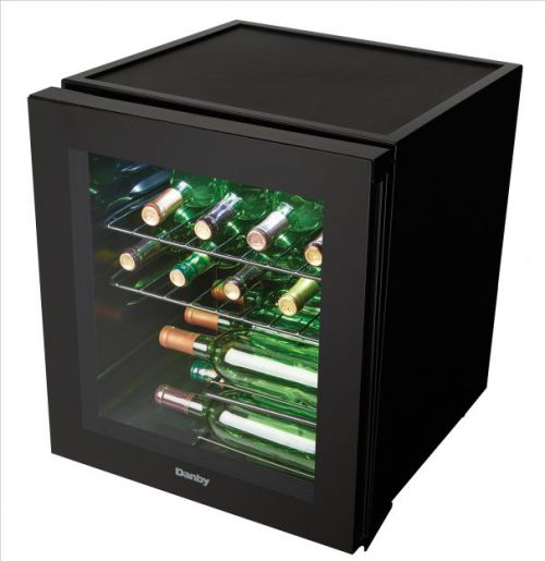 17 Bottles 45L Black Wine Cooler