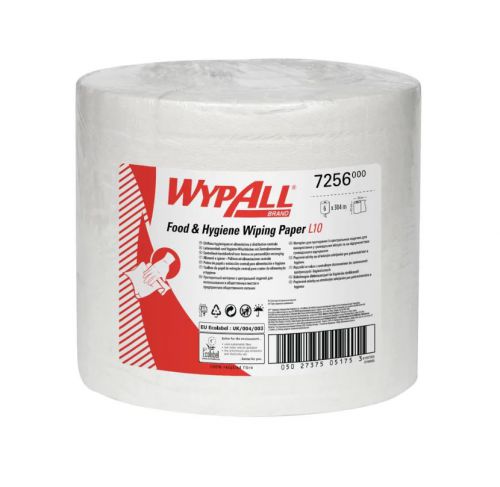 Wypall L10 Food and Hygiene Centrefeed White (Pack of 6) 7256
