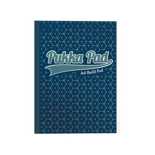 Pukka Glee A4 Refill Pad Ruled 400 Pages Dark Blue (Pack 5) - 8891-GLE