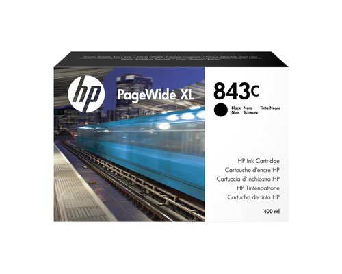 HPC1Q65A - HP No 843C Black Standard Capacity Ink Cartridge  400ml - C1Q65A