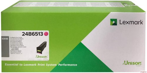 Lexmark 24B6513 Toner Cartridge Magenta, 50.000 Pages For XC 8160 Series 24B6513